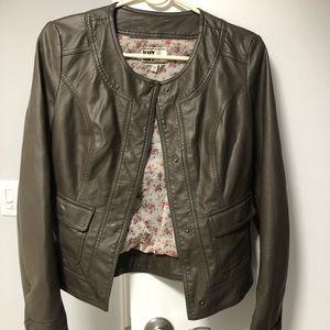 Grey leather jacket - Kut from the Kloth